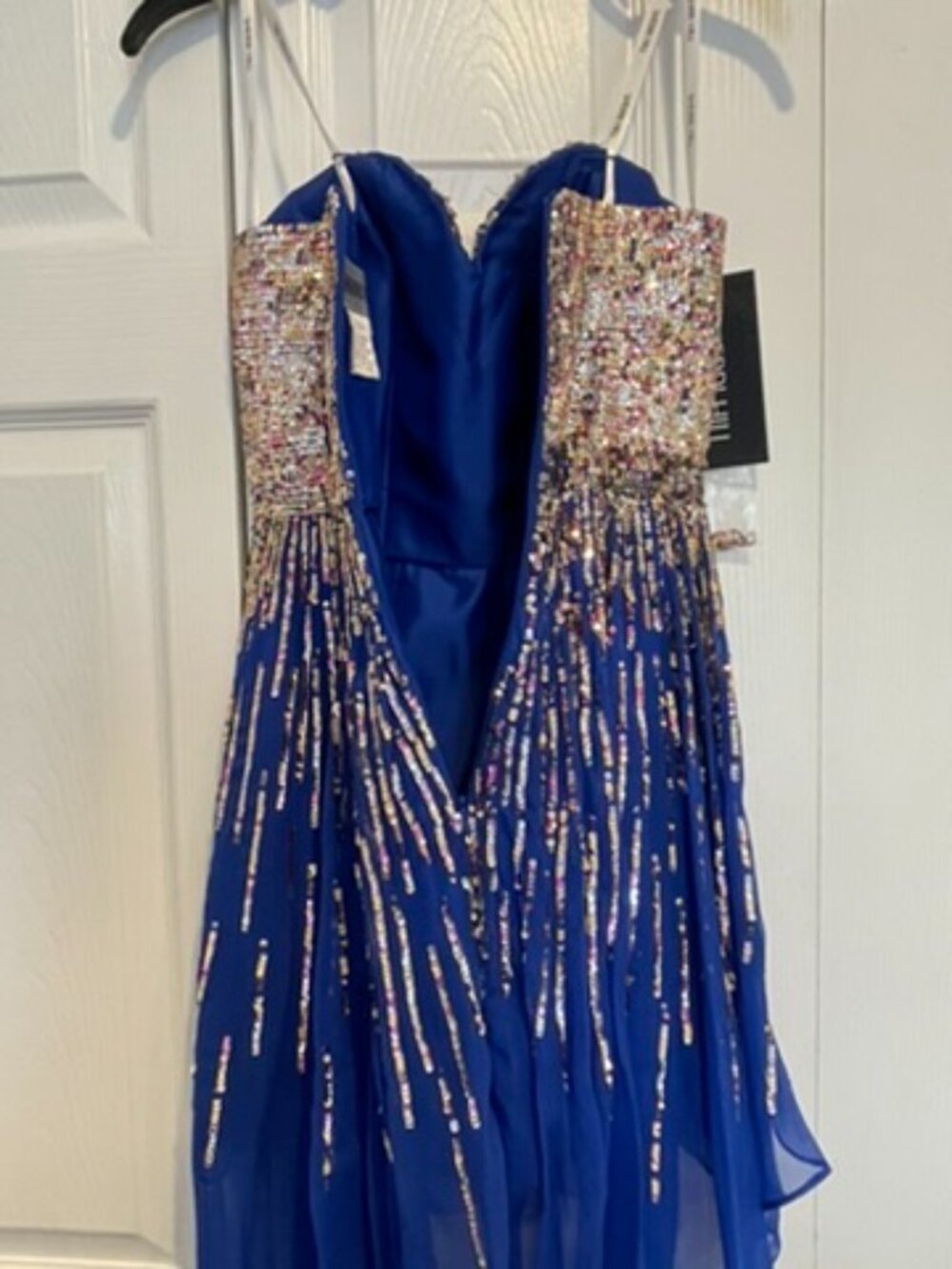 Beaded Royal Blue Formal Dress / Homecoming / Prom Dress - Picture 6 of 6